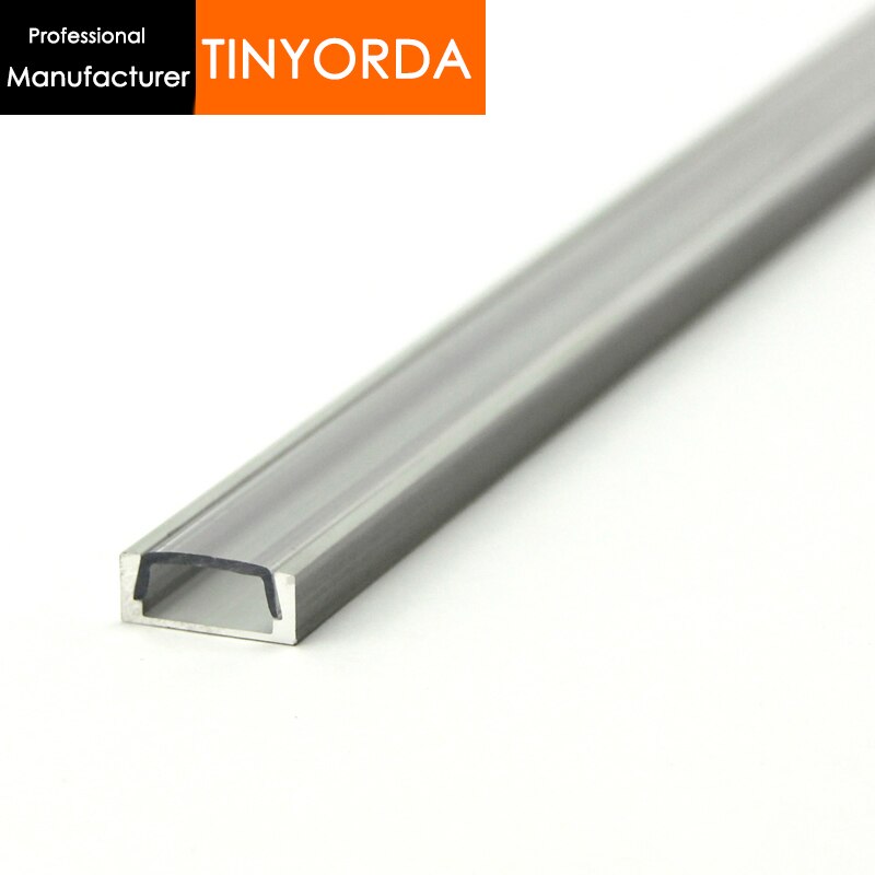 Tinyorda 1000Pcs (1M Length) Led Aluminum Profile Led Channel Profil for 11mm LED Strip [Professional Manufacturer]TAB1606