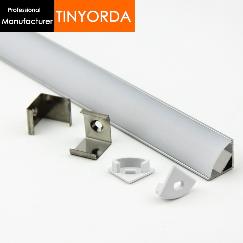 Tinyorda 1000Pcs (1M Length) Led Channel Led Profile Housing for 11mm LED Strip Light [Professional Manufacturer]TAP1616