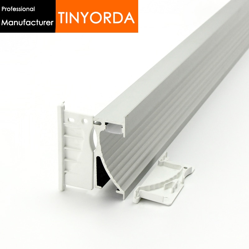 Tinyorda 1000Pcs(1M Length) Led Strip Profile Led Step Light Profil for 14mm LED stair Light [Professional Manufacturer]TAP7026