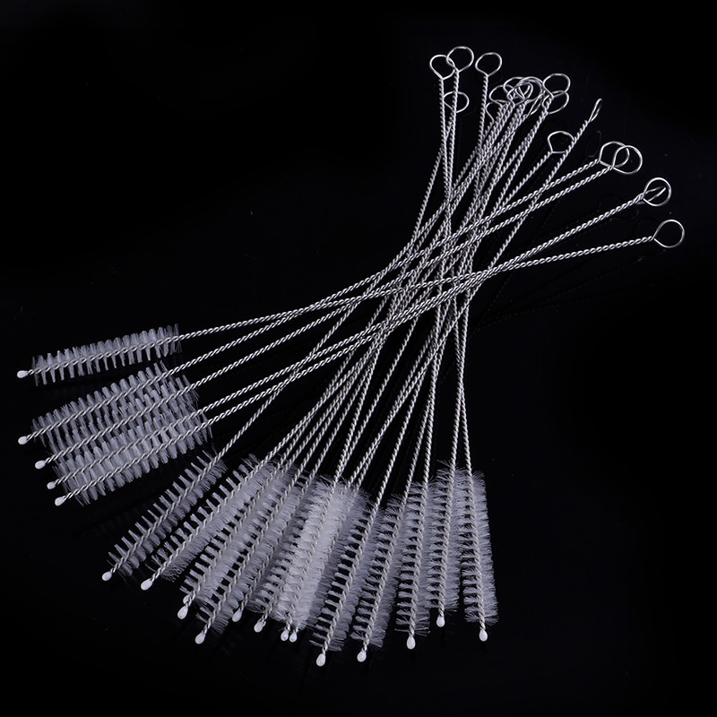 1/10/20Pcs/Set milk Brush Bottle Suction Tube Glass Tube Spiral Soft Hair Straw Cleaning Brushes Tools