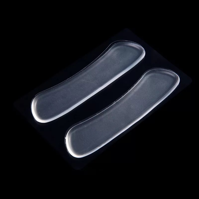 Transparency Silicone Insoles Invisible Soft Rear heel Protect Gel Insole Comfort Foot Care Tool Inserts & Cushions 1 Pair