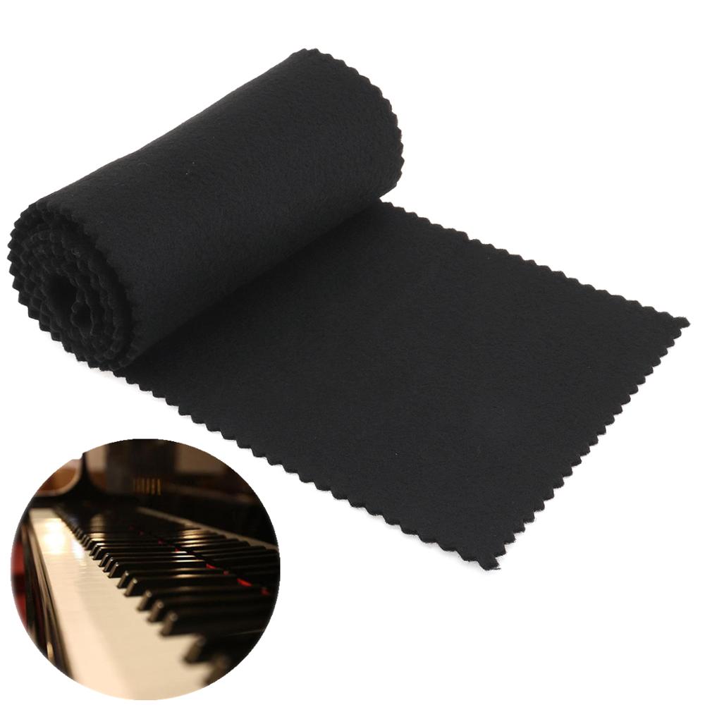 119 x 14cm High Quality Nylon + Cotton Black Soft Piano Keys Cover Keyboard Dust Covers for Any 88 Keys Piano or Keyboard
