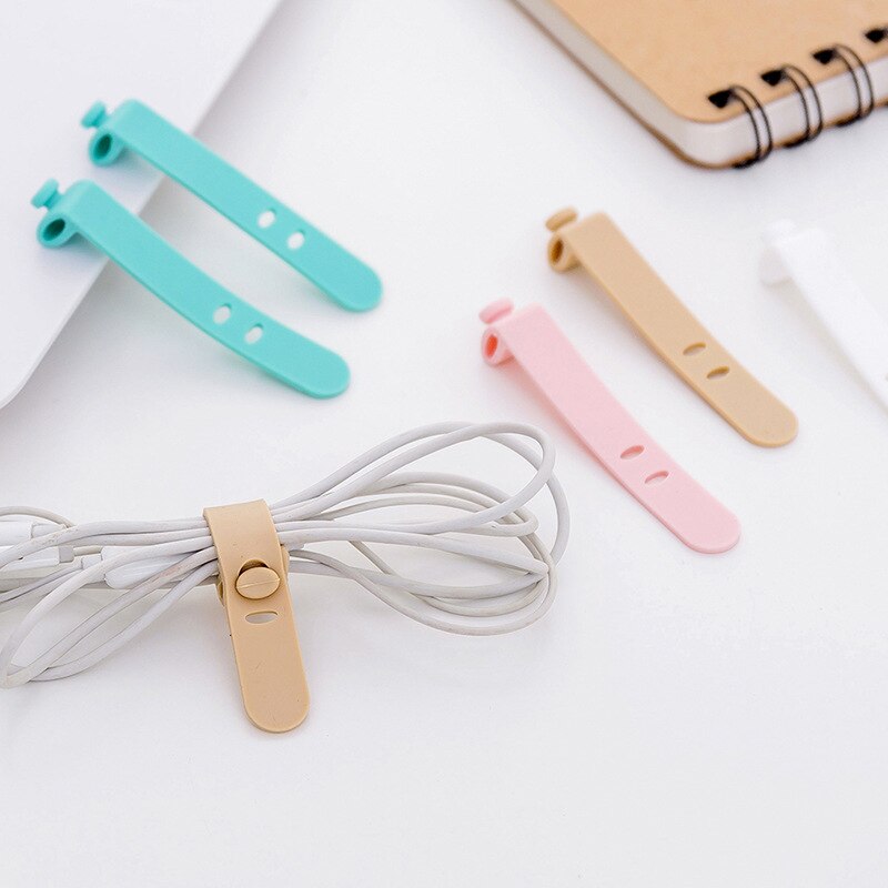 New 4pcs/set Creative Travel Accessories Silica Gel Cable Winder Earphone Protector USB Phone Holder Accessory Packe Organizers