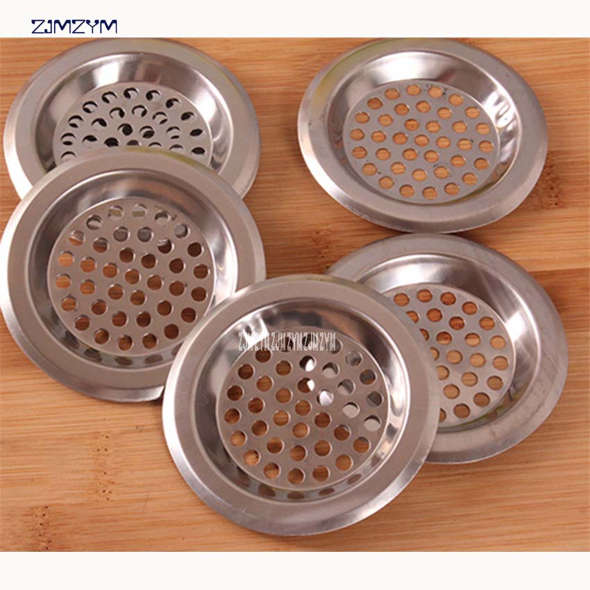 1pc Floor drain cover stainless steel copper washing machine floor drain cover round sewer filter pool D112 Kitchen Drains