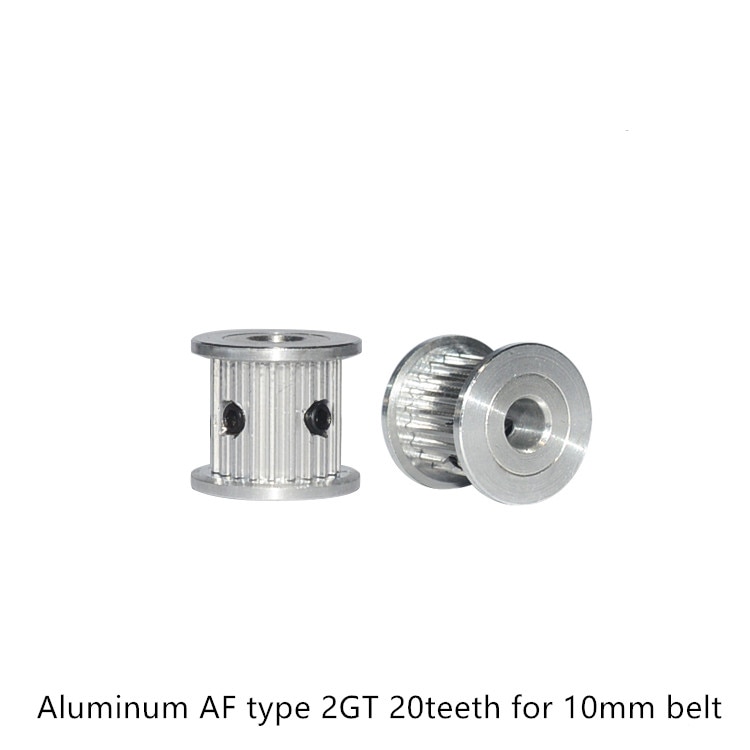 AF type 20 teeth GT2 Timing Pulley Bore 5mm for GT2 Timing belt width 6mm 10mm used in linear 2GT pulley 20Teeth 20T