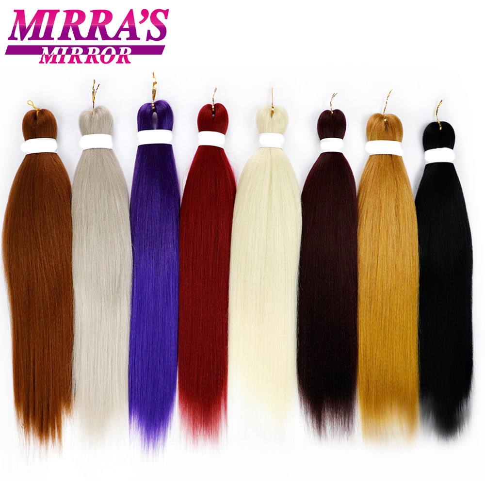 Mirra's Mirror 20"/26" Ombre Braiding Hair Extensions Synthetic Easy Hair Braids Purple Brown Red Afro Jumbo Braid Hair