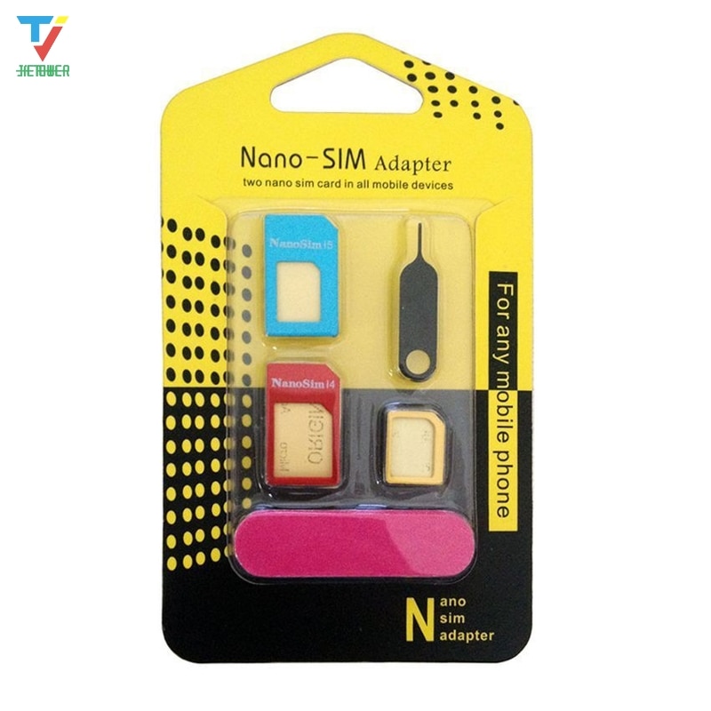 5000set/lot Nano Micro Standard Sim Card Adapter Kit Converter With Sander Bar Tray Open Needle wholesale cheap