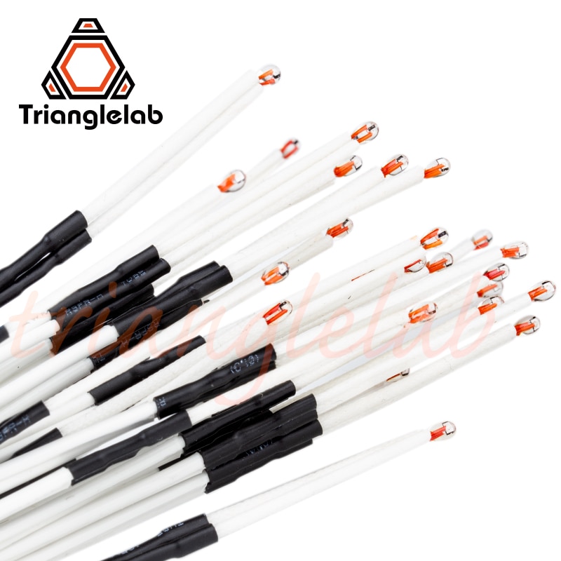 Trianglelab NTC 100K ohm B3950 Thermistor Sensor High Temperature 280℃ for E3D V6 Heater Blocks Mk8 3D Printer Accessories