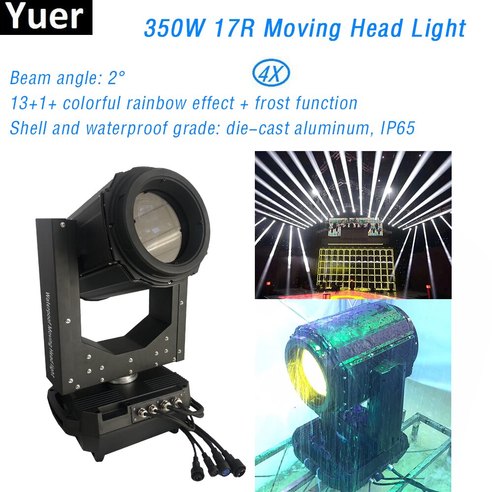 4Pcs/Lot Outdoor Waterproof Beam Moving Head Light IP65 Lamp 350W Moving Head Lighting For DJ Disco Party Club Bar Music Lights