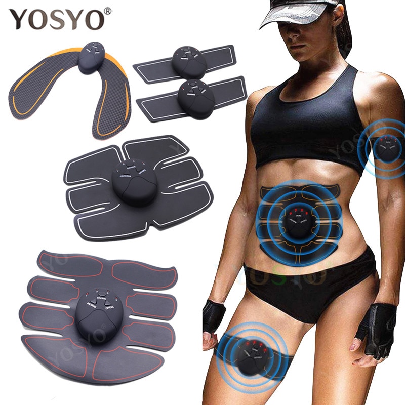 EMS Muscle Stimulator Trainer Smart Fitness Abdominal Training Electric Body Weight Loss Slimming Device WITHOUT RETAIL BOX