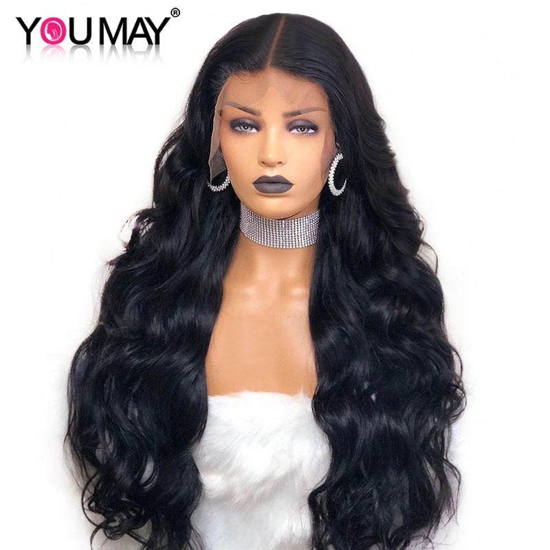 250 Density Pre Plucked Full Lace Human Hair Wigs With Baby Hair Glueless Peruvian Body Wave Full Lace Wigs You May Remy Hair