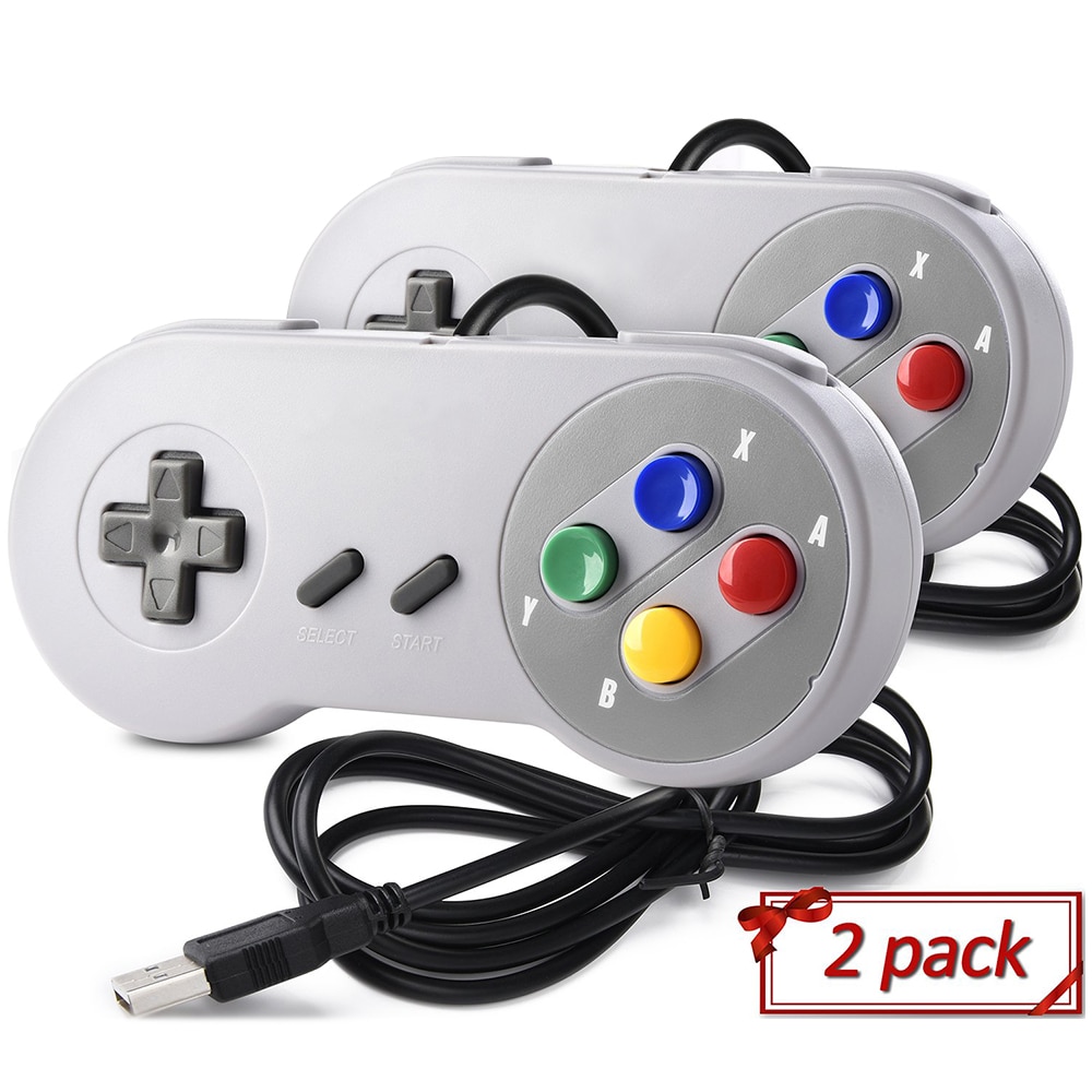 USB Controller Gamepad 2pcs Super Game Controller SNES USB Classic Gamepad Game joystick for raspberry pi