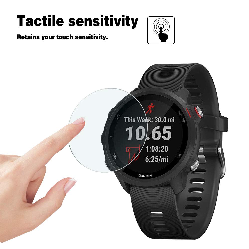 5PC 9H Tempered Glass Screen Protector Film For Garmin Forerunner 245M 245 Smart Watch Transparent Clear Screen Protection Film