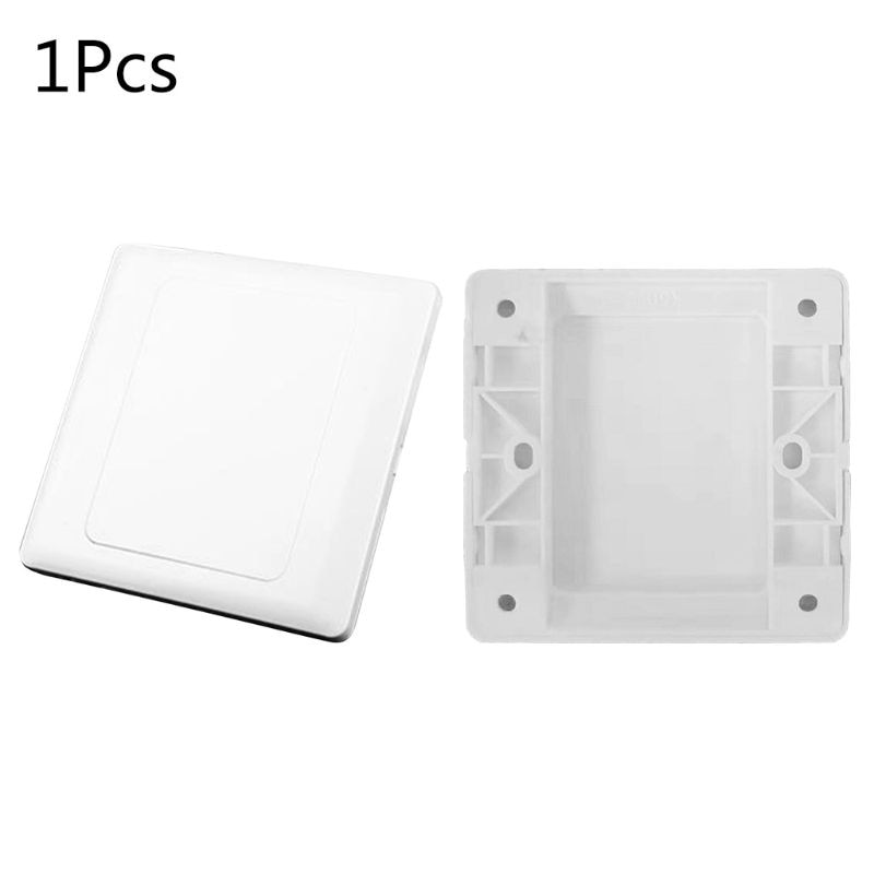 Electric Wall Switch Socket Blank Cover Panel Whiteboard ABS Outlet Plate Bezel Tool 86x86mm