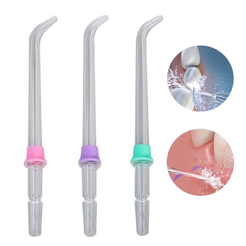 3 Pieces Replacement Classic Jet Tips Fit For Waterpik Oral Irrigator Standard Nozzle For Water Flosser Massage Gum Firm Teeth