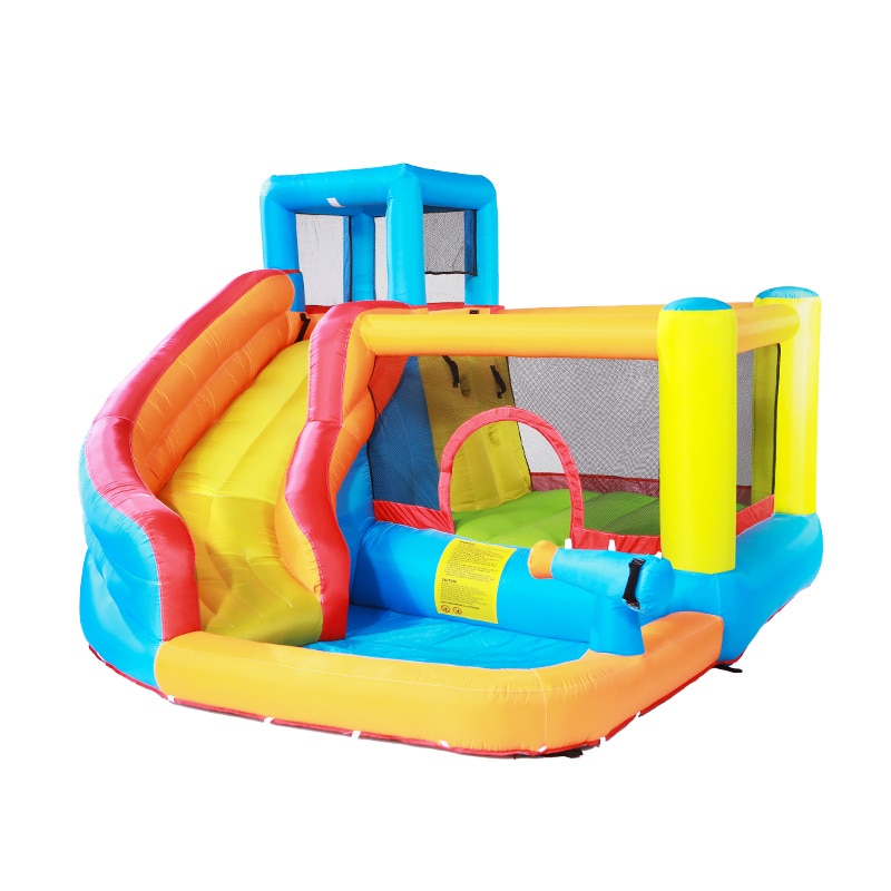 Children's inflatable swimming pool castle indoor small doctoral dolphins slide home large play toy outdoor naughty trampoline