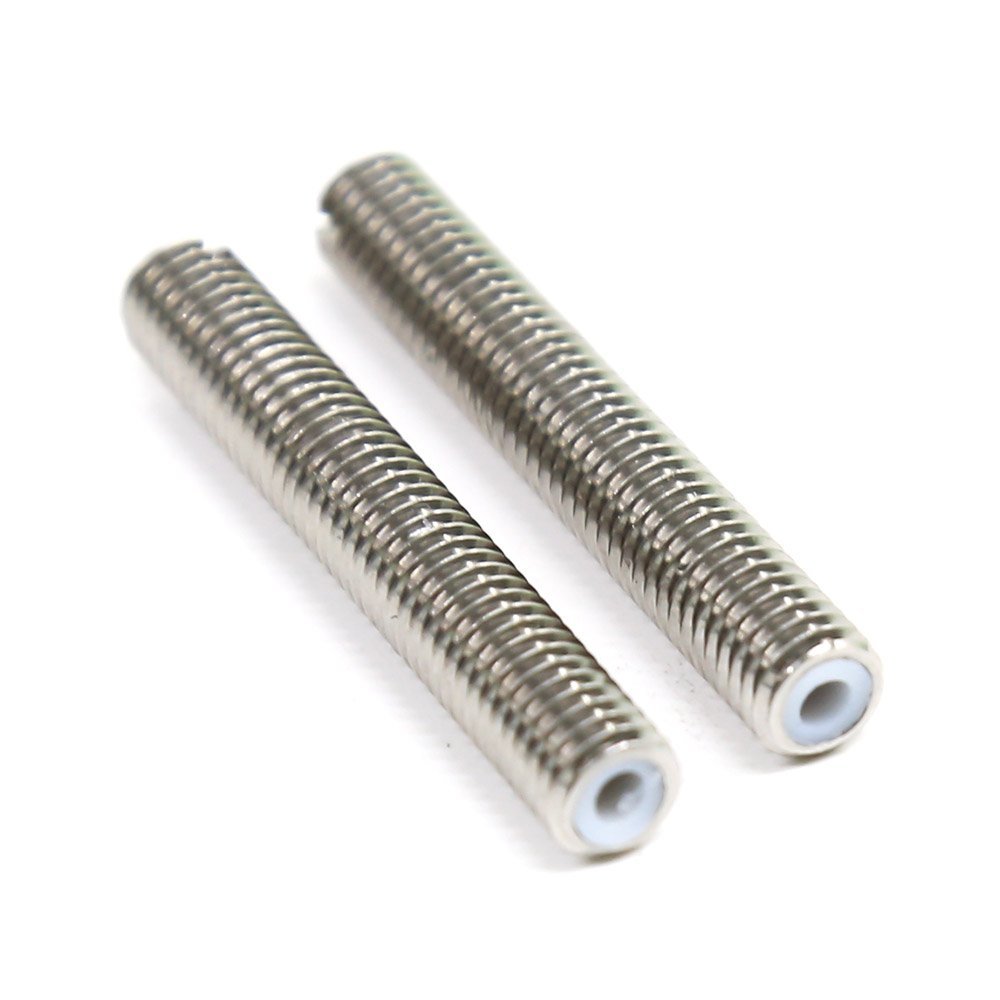 2pcs Mk8 M6 30mm Stainless Steel Nozzle Extruder Throat Tubes Pipes For 1.75mm Filament 3d Printer Parts
