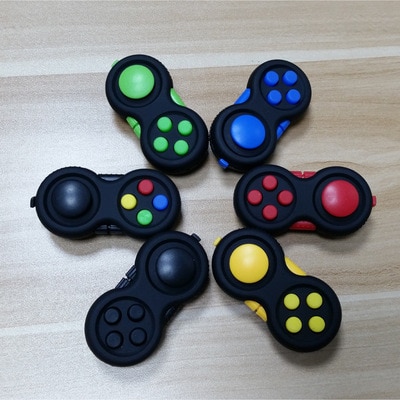 New Game Handle Toys Plastic Reliever Stress Hand Fidget Pad Key mobile phone accessories Decompression Gift 8 color