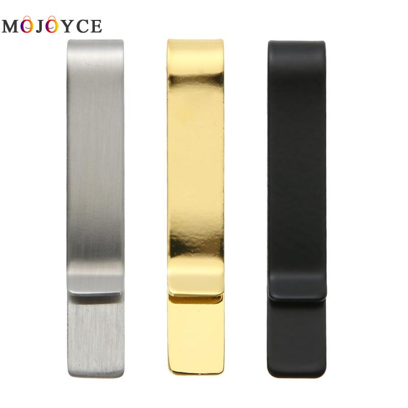 1pc Practical Metal Stainless Steel Money Clip Holder Folder Collar Clip