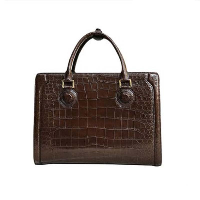 Yongliang leather bag new crocodile leather bag for men fashionable leather business handbags men crocodile bag office work