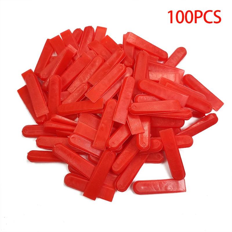 100pcs/set Level Wedges Tile Spacers for Flooring Wall Tile Leveling System