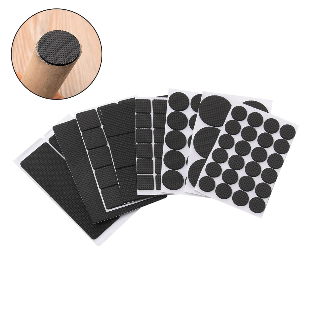 1-24PCS Chair Hardware Self Adhesive Thickness Soft Bumper Floor Table Protector Anti-slip Mat Anti Scrub Leg Cushions Furniture