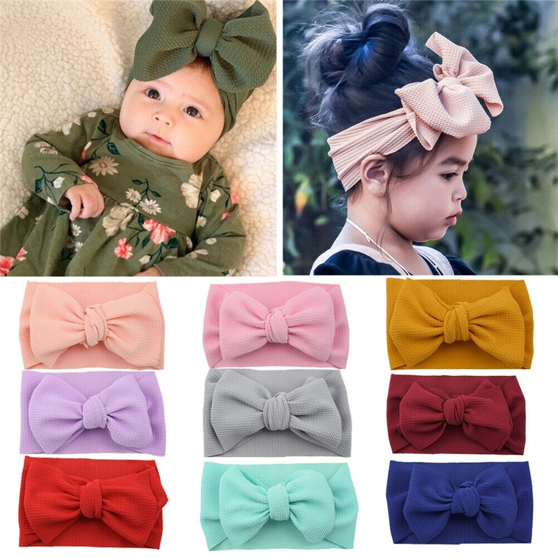 12 Colors Korean Baby Headband Turban Knotted Baby Candy Color Hair Accessories for Newborn Toddler Children Baby Turban Gift