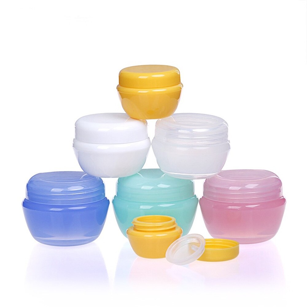 5g/10g/30g*1pcs Cosmetic Sub Travel Bottles Plastic Empty Makeup Cream Container Pot Jar Refillable Bottles Jar Travel