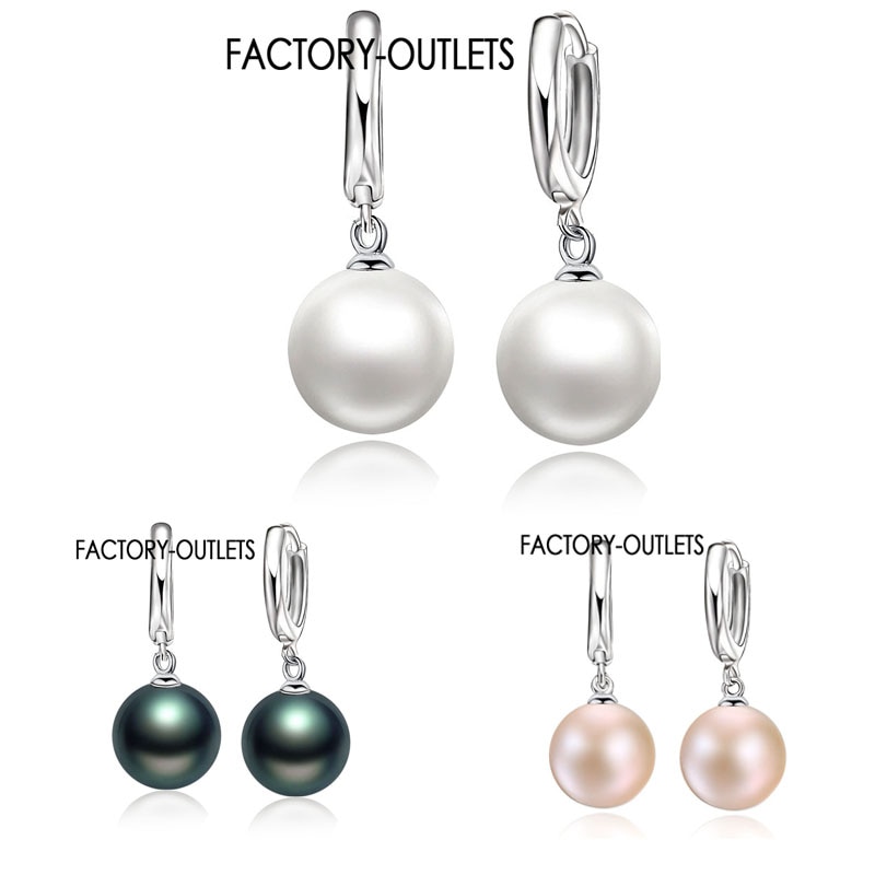 Factory Outlets High Quality 925 Sterling Silver White Pearl Earrings Fashion Earring Accessories For Women/Girls Jewelry Gifts