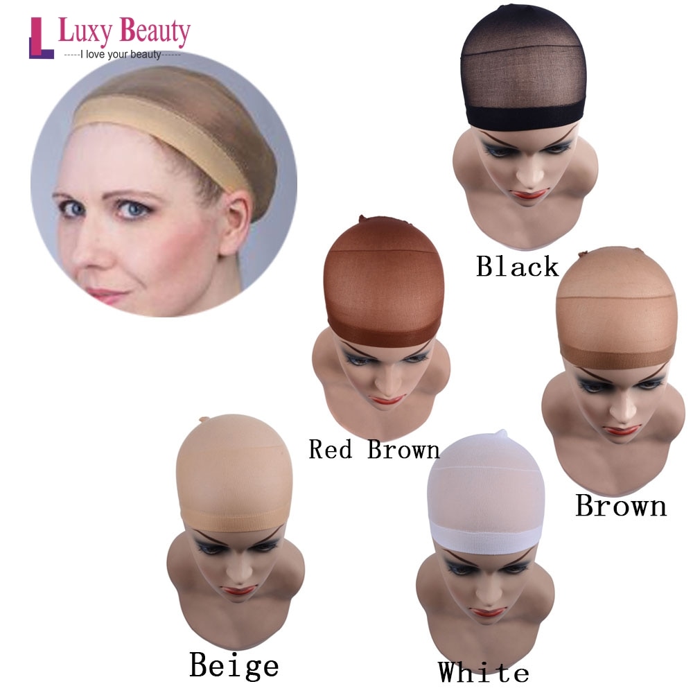 Hair Nets Lace Wig Cap Wig Nets 2PCS/pack Weave Hairnets For Making Wigs Free Size 5 colors