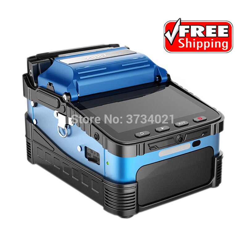 Six motor AI-7S fusion splicer fully automatic FTTH fiber optic splicing machine, 6s welding time, 15s heating time