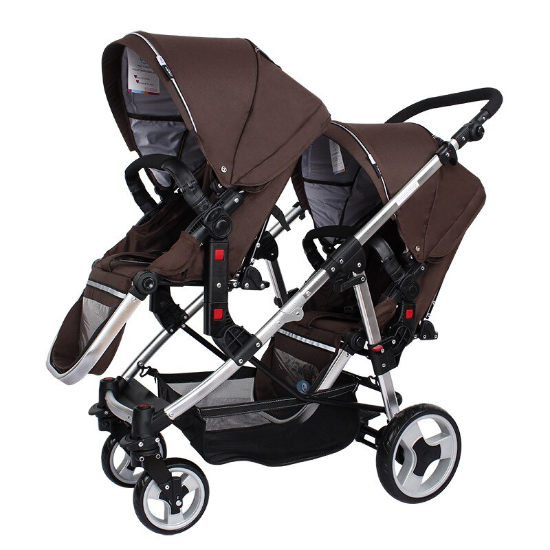 Twin Baby Strollers Can Sit and Lay Double Trolleys Before and After Folding BB Car Baby Supplies Baby Stroller