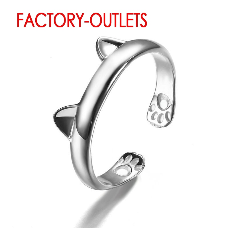 925 Sterling Silver Engagement Ring Resizable Classic Fashion Jewelry Best Gifts For Women Girls Wholesale