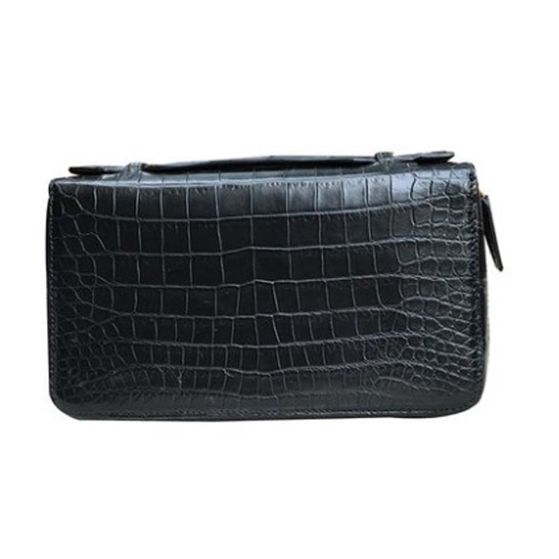 yongliang crocodile leather New crocodile leather men wallet leather men's handbag simple large capacity handbag