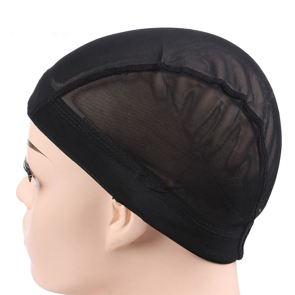 Hot Sell Black Wig Caps For Making Wig Spandex Net Elastic Dome Cap Glueless Wig Caps Breathable Mesh Cap Weaving Elastic Nylon