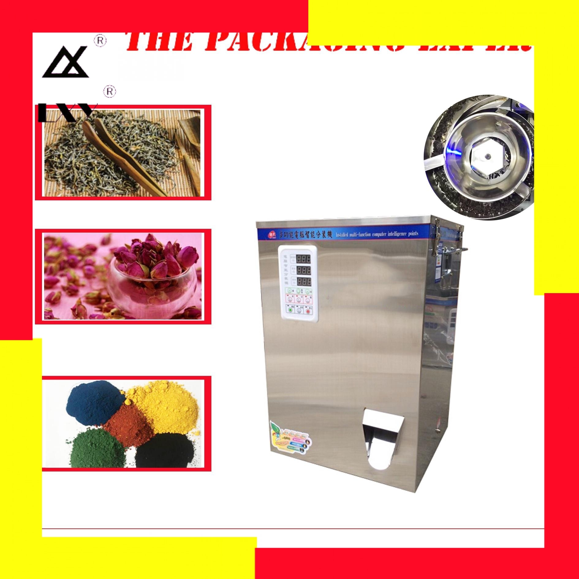 100g Auger Spiral Scale Herb Filling Weighing Machine Tea Leaf Powder Grain Medicine Seed Salt Rice Packing Filler Screw Type