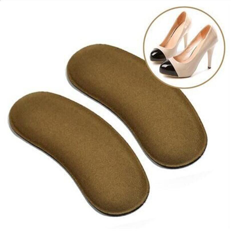 1Pair Elastic Heel Liner Sticky Sponge Inserts Silicone Heel Protector Pad Cushions For Shoes Inserts Insole High Heels Cushion