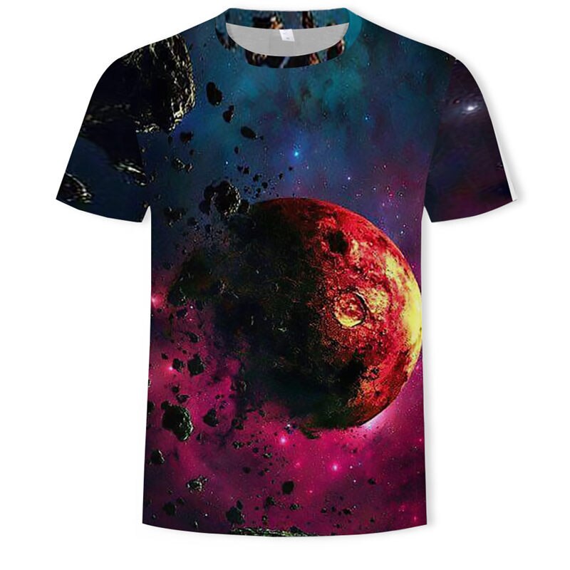 Moon Long sleeve T shirt Earth Tshirt Space Tees Universe Funny T shirts Tops Clothes Men Print Sexy High Quality 2019