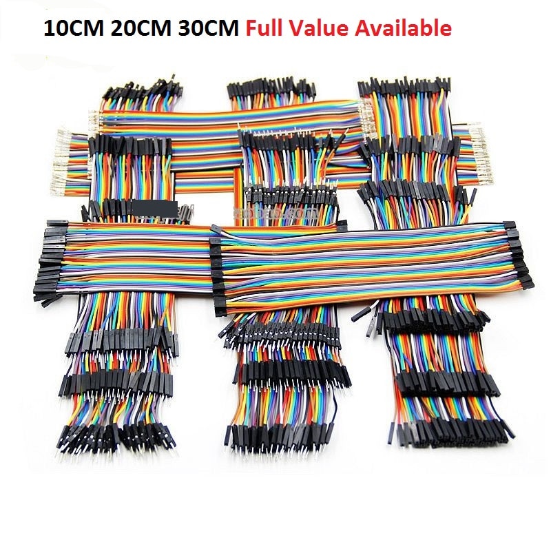 40PCS Dupont Line 10cm/20CM/30CM Male to Male+Female to Male + Female to Female Jumper Wire Dupont Cable for DIY KIT