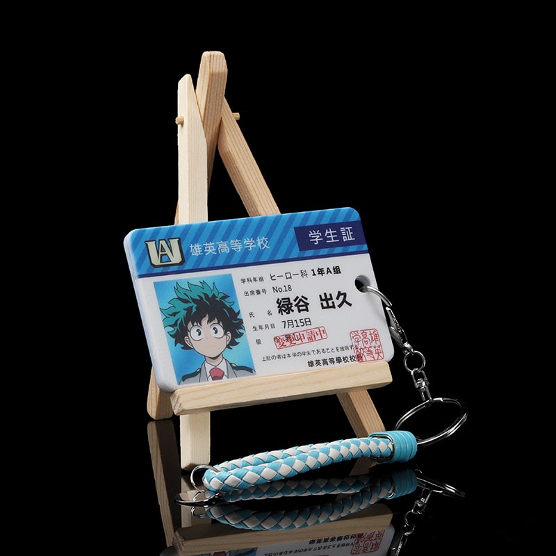 Anime My Hero Academia Pendant Cosplay Prop Accessories ID Cards Holder Keychain Bag's