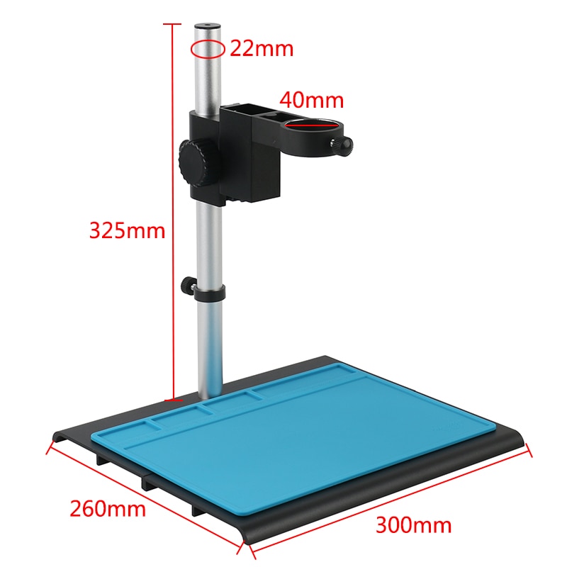 Aluminum Alloy Adjustable Focusing Bracket Focusing Holder Table Stand 40mm 50mm For Digital HDMI USB Video Microscope Camera