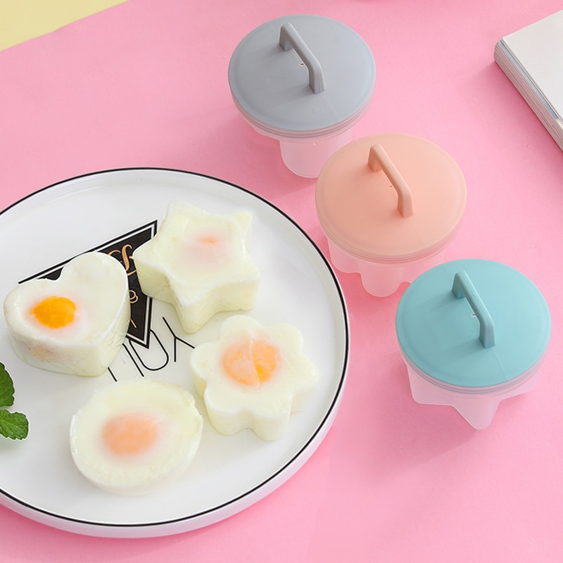 4pcs/set Kids Egg Poacher Egg Boiler for Children Kitchen Accessories Egg Cooker Tool Egg Pudding Chocolate Mold Dropshipping