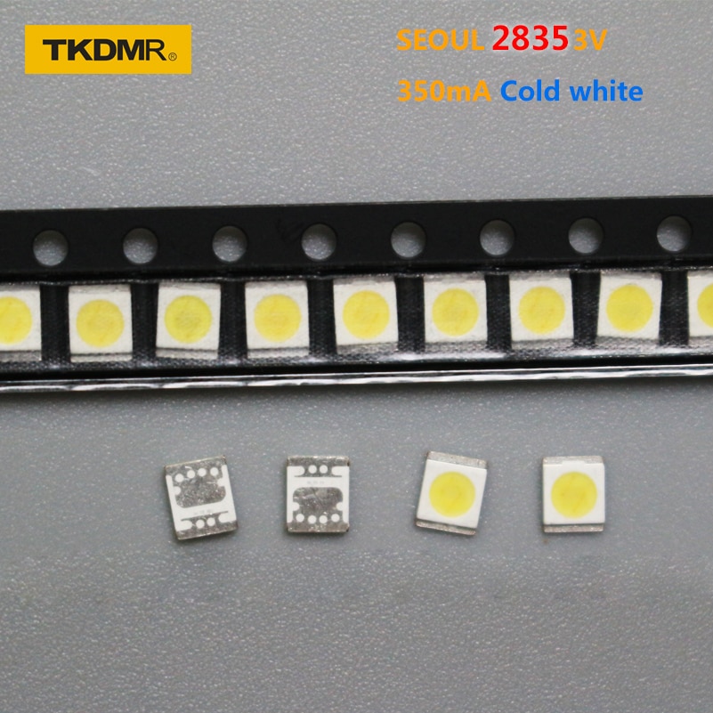 TKDMR 100pcs LED Backlight High Power 1W 2835 3V Cool white 100-110LM For LED LCD Backlight TV Application LCD TV Backlight