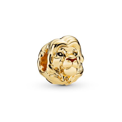 Btuamb High Quality Gold Color Simple Alloy Lion King Beads Fit Pandora Charms Bracelets for Women DIY Trinket Jewelry