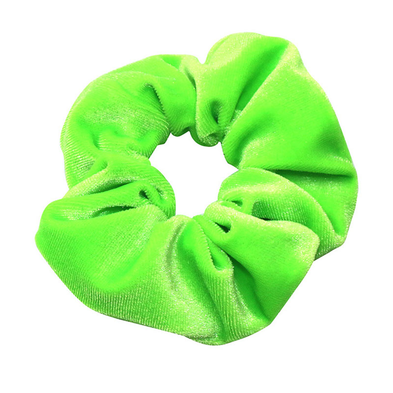 Neon Scrunchies Elastic Hair Ties Colorful Ponytail Holders Pink Green Orange Bright Hair Accessories