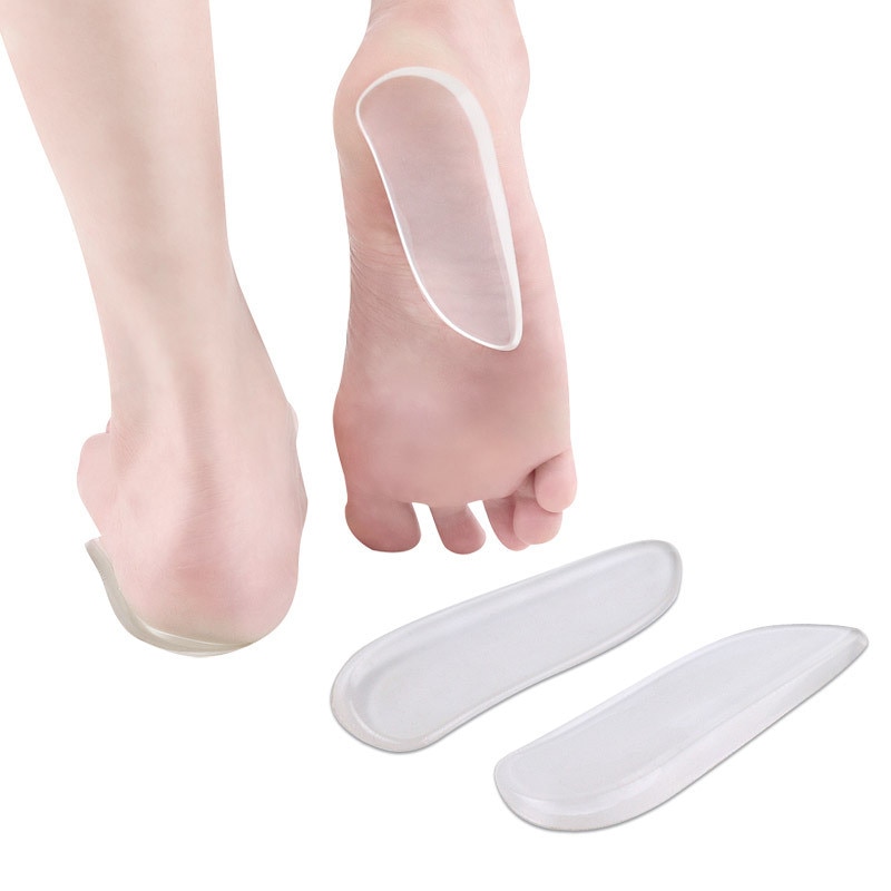 Men Women Orthopedic Insoles For Shoes Clear Gel Heel Pads Soft Flatfoot Correction Insoles Shoes Inserts Arch Support 1 Pair