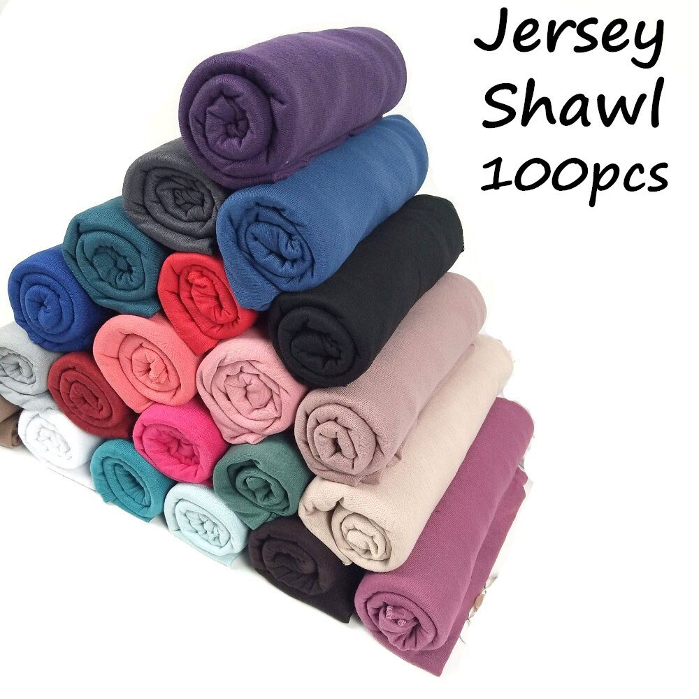 100pcs High quality jersey scarf cotton plain elasticity shawls maxi hijab long muslim head wrap long scarves/scarf 10pcs/lot