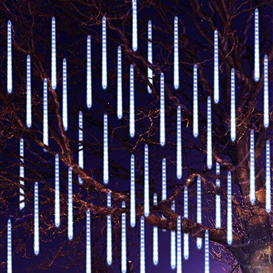 Thrisdar Meteor Shower Rain Light 30CM 50CM Waterproof Falling Rain Christmas Light Wedding Party Xmas Tree String Garland Light