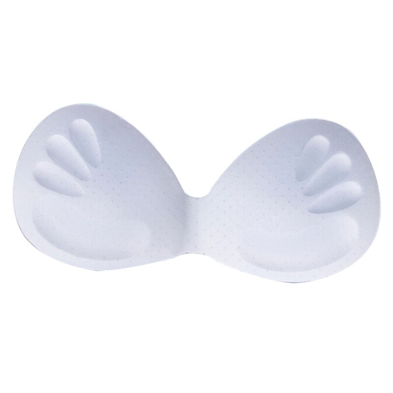 1pair Thick Sponge Bra Pads Push Up Breast Enhancer Removeable Bra Padding Inserts Cups for Swimsuit Bikini Padding