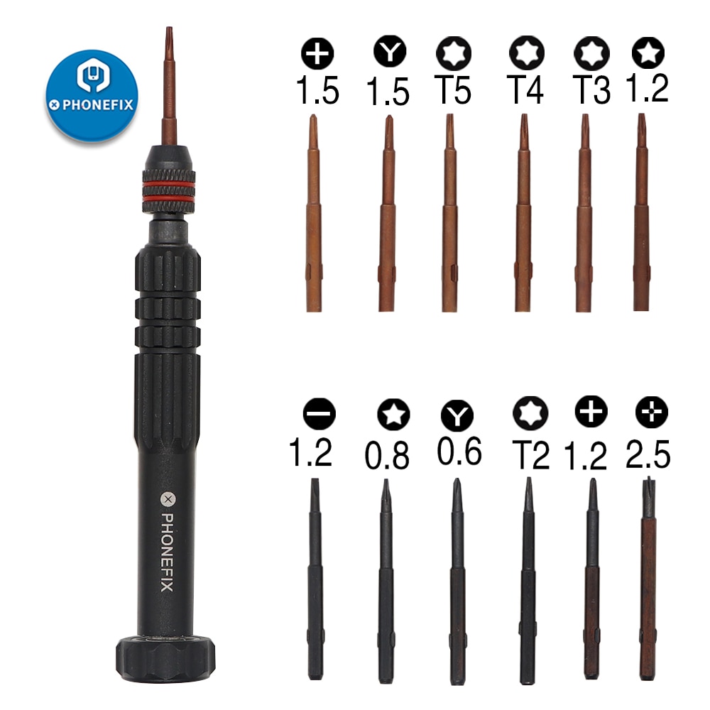 12 in 1 Screwdriver Set Mobile Phone Screen Repair Kit Precision Screwdriver Opening Tool for iPhone Repair Screwdriver Tool Kit